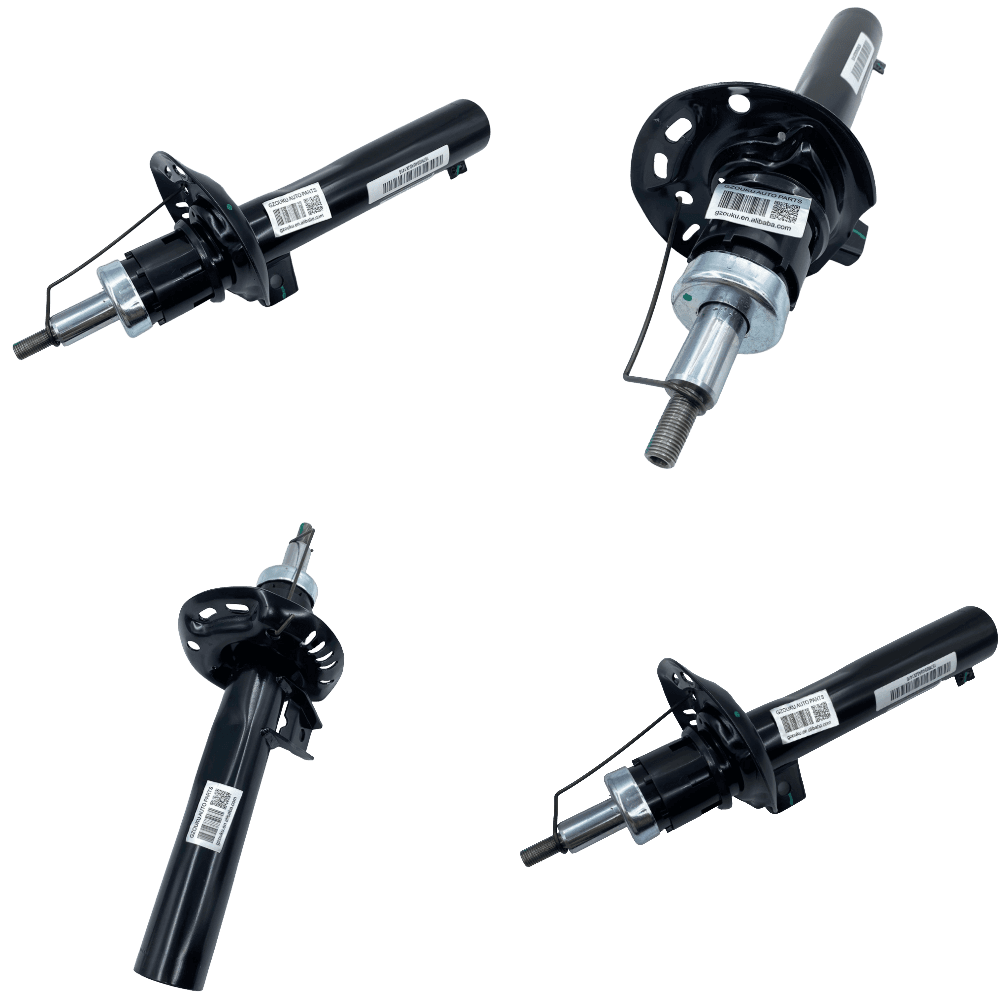 VW Tiguan Front Suspension Strut 5N0413031K Hardened Chrome Piston Rod, Twin Tube Design, Premium NOK Seals - OEM 5N0413031K