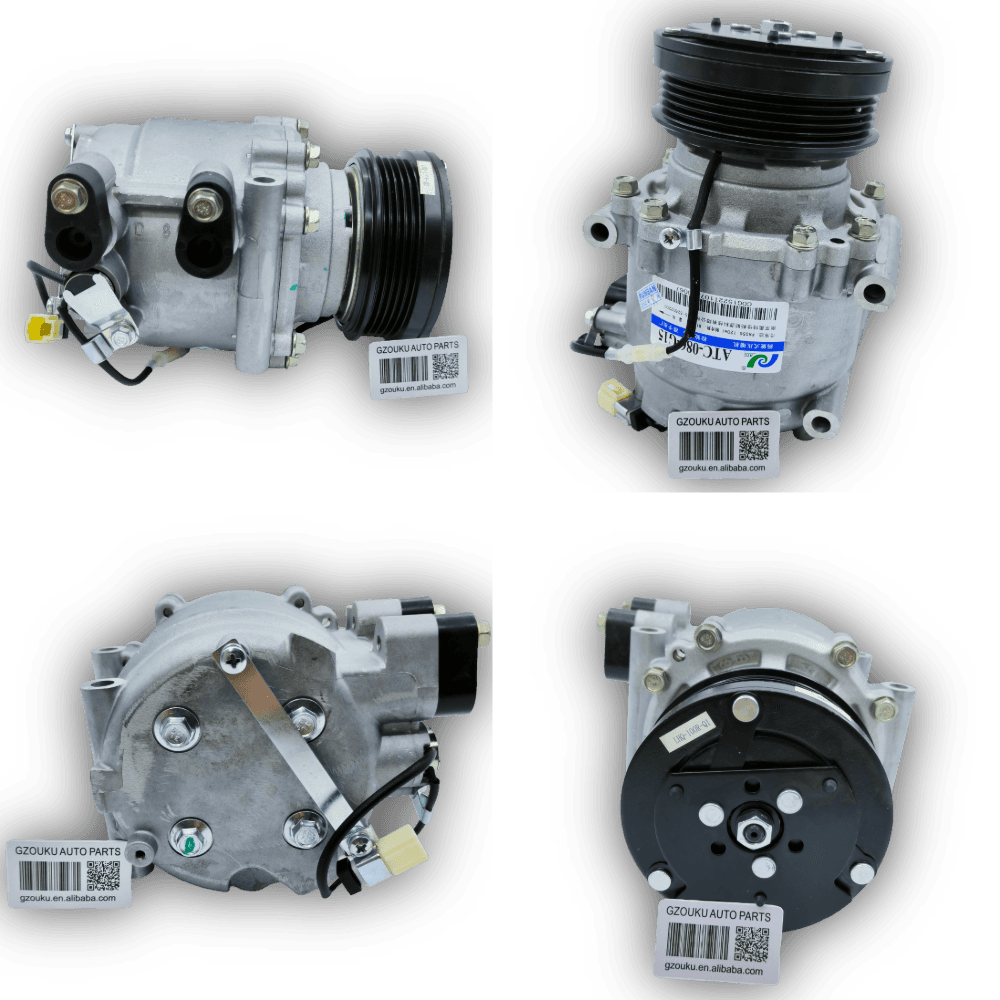 Heavy Duty Commercial Equipment AC Compressor ATC-086-G15 Air Conditioning Reinforced Metal Construction, High Pressure Endurance, Universal Mount Design - OEM ATC-086-G15
